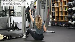 Single Arm Cable Pulldown with Rotation