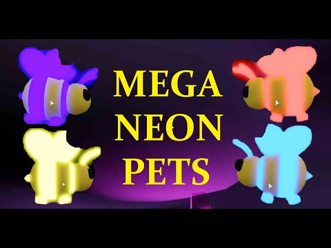 Mega Neon Pets Adopt Me - adopt me roblox pet max age