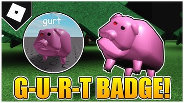 How to get the "G-U-R-T" BADGE AND MORPH in PIGGY RP : INFECTION![ROBLOX]