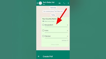 Poll feature in WhatsApp || how to create vote poll in whatsapp #shorts