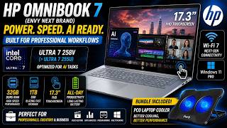 HP OmniBook 7 AI Review 17.3” Powerhouse with 47 TOPS AI