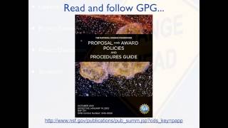 Understanding the NSF System - Some Tips from a Program Officer's Perspective