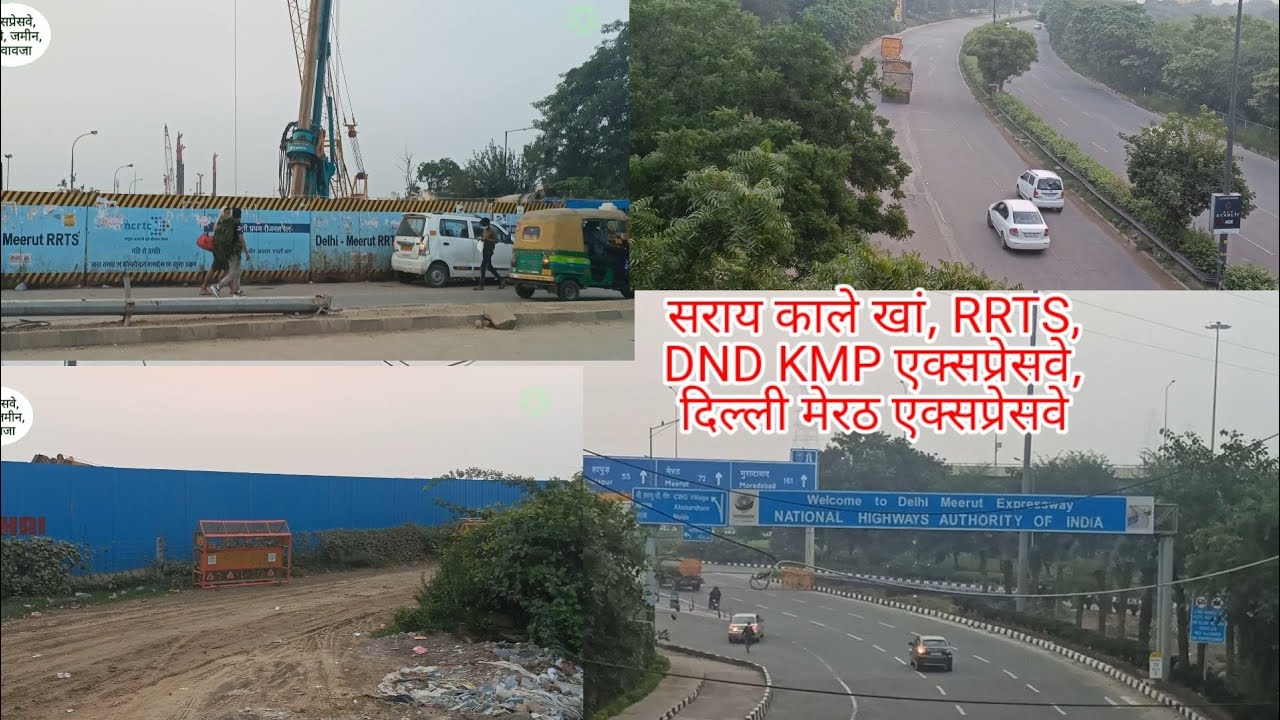 RRTS, Sarai kale Khan, Delhi Mumbai Express Way DND Flyover Construction, Delhi Meerut Express