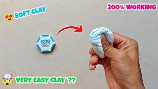 ⚠️HOMEMADE DOMS ERASER CLAY🤯 DIY SOFT CLAY AT HOME in 2 min🔥*NEW TRICK*😱 #clay kaise banaye #slime screenshot 4