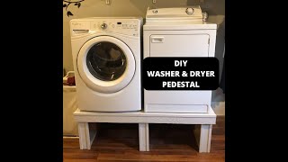 DIY Washer and Dryer Pedestal