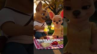 What a romantic evening! 🐶💓#FrenchBulldogsNYC #WashingtonSquarePark #CuteDogs #AnimatedDogVideo