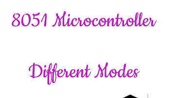 8051 microcontroller Different Modes/workshop instructor electronics/Gate/btech electronics