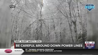 Warming shelters open as 60,000 spent night without power