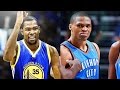 WESTBROOK SCARES KEVIN DURANT PARODY WARRIORS VS THUNDER 2017 HIGHLIGHTS