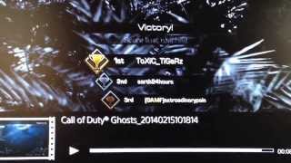 Amazing Throwing Knife Final Kill on Gun Game!! CoD: Ghosts on PS4