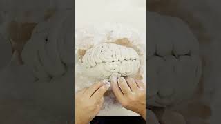 How to sculpt a brain using #airdryclay 🧠 Full tutorial is on our channel! #halloweencrafts