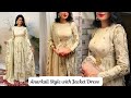 Anarkali Style with Attach Jacket Dress Cutting And Stitching /Outfit from Scratch/Designer Dress