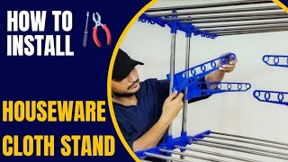 Houseware Cloth Stand | Complete Installation | How to Install/Assemble Cloth Stand