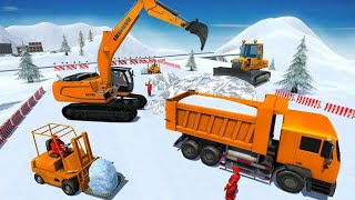 Real Heavy Snow Excavator - Simulator Games #2 Android Gameplay screenshot 5