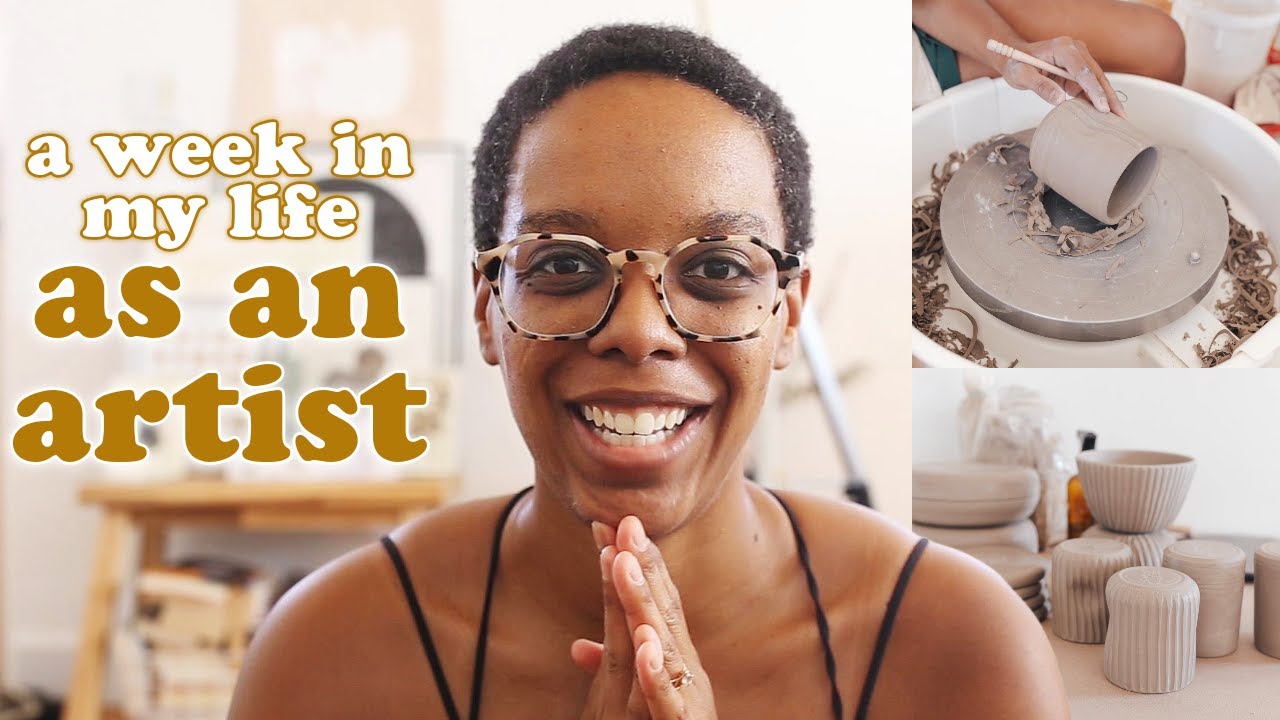 studio vlog - a productive week in my life as an artist & small ...
