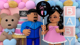 OUR BABY'S GENDER REVEAL PARTY!! *BOY OR GIRL?!* | Bloxburg Family Roleplay