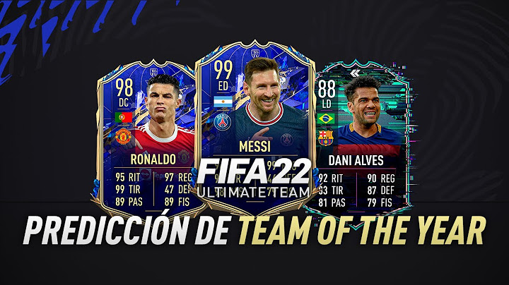 ¿CUANDO SALEN? 🤩 PREDICCION DE LOS TOTY 🔥 (TEAM OF THE YEAR) | FIFA 22