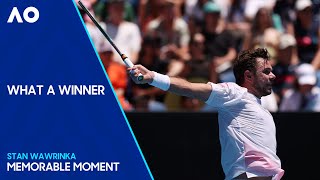 Stan Wawrinka Unleashes Iconic Backhand | Australian Open 2024
