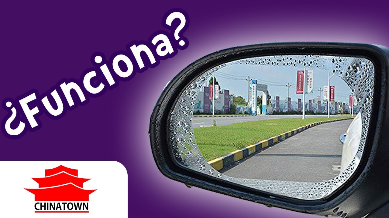 Mica para espejo anti lluvia ¿funciona? YouTube
