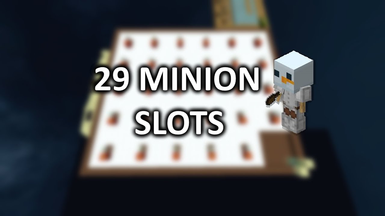 29 MINION SLOTS AQUIRED!! | Hypixel Skyblock