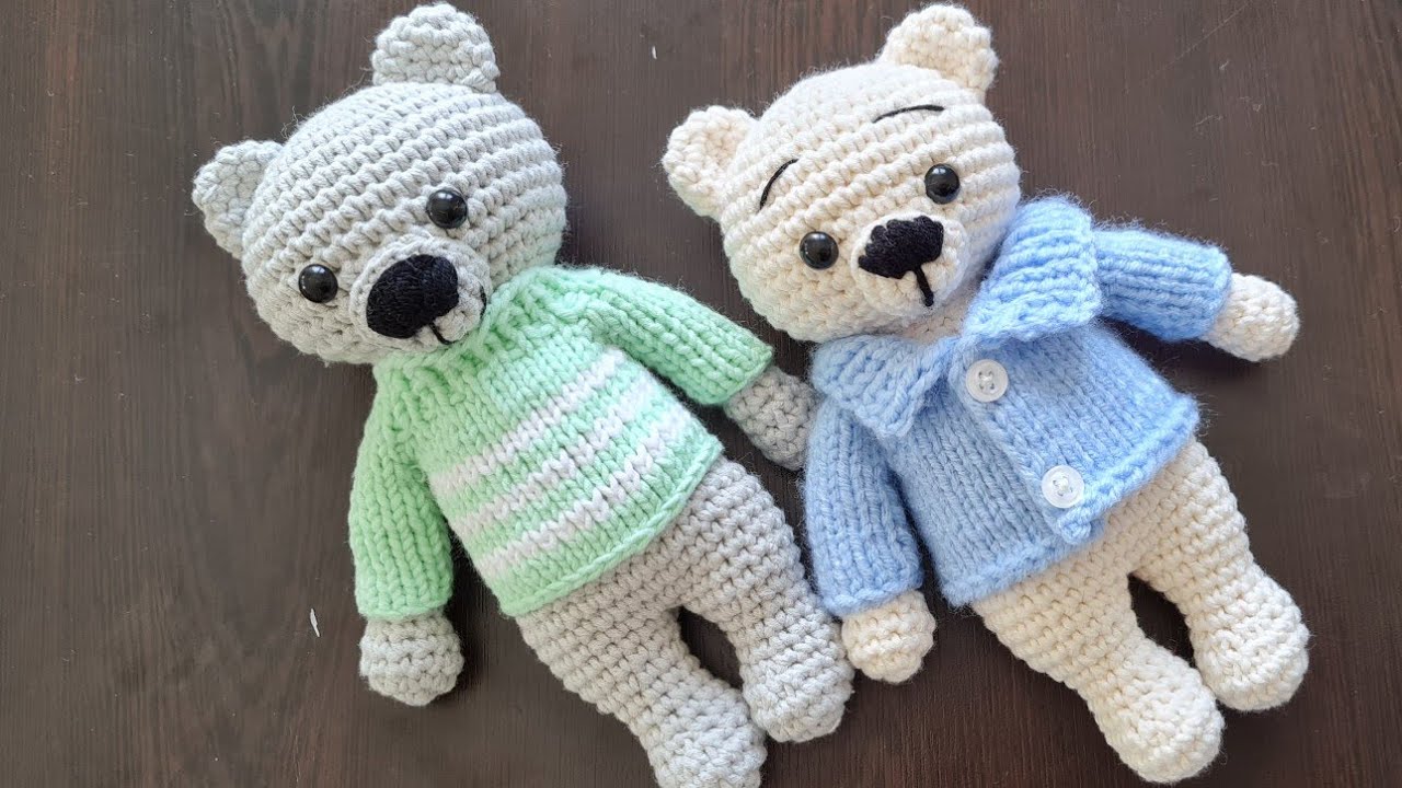 طريقة تنفيذ دب كروشيه خطوة بخطوة مناسب للمبتدئين.دب اميجوروميالقسم الثاني الجسد