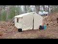 Inexpensive Ozark Trail Wall Tent part 2  (Turkey Camp)