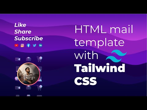 Build HTML mail template with Tailwind CSS