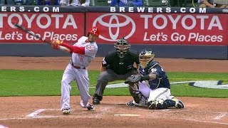 CIN@MIL: Hamilton drives a triple to the gap