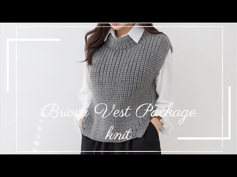 <strong>대바늘</strong> 브리오쉬(Brioche Knitting)폴라 <strong>조끼</strong> <strong>뜨기</strong>/2편:브리오쉬 코 줄이기,브리오쉬 어깨 기울기,폴라 코 잡기 등