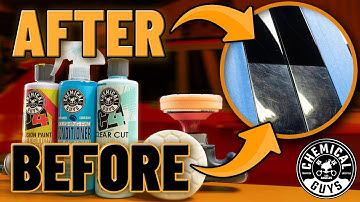 Remove Scratches & Swirl Marks from Glossy Plastic B-Pillars with your Rotary Polishing Machine!