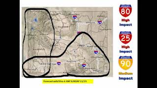 I-80 I-25 I-90 TRUCKERS FORECAST | WYODOT weather impacts nov 13 2020