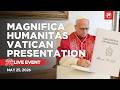 LIVE | Presentation of Pope Leo XIV’s Encyclical Magnifica Humanitas from the Vatican | May 25, 2026
