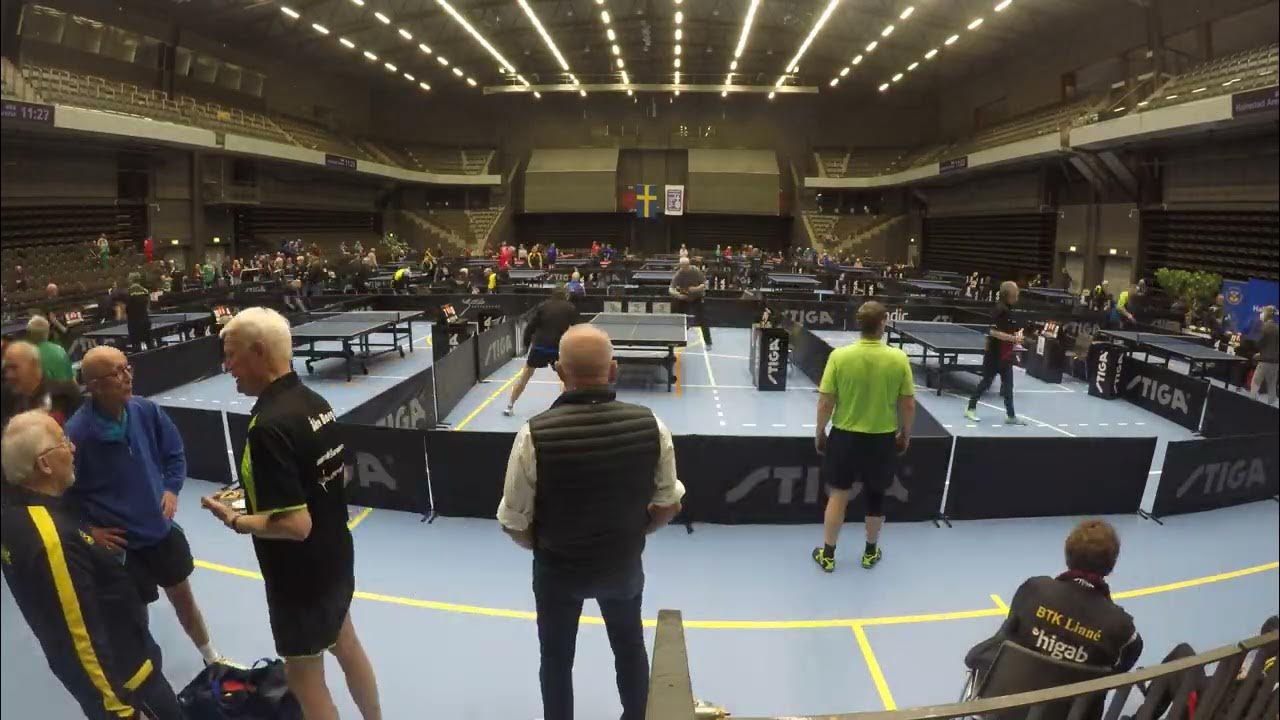 VeteranSM i bordtennis 2022 Halmstad Arena YouTube