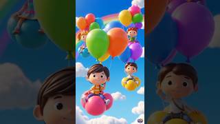 Balloon Ride Adventure 🎈 Kids Flying in the Sky! QUVIKIDS VERSE