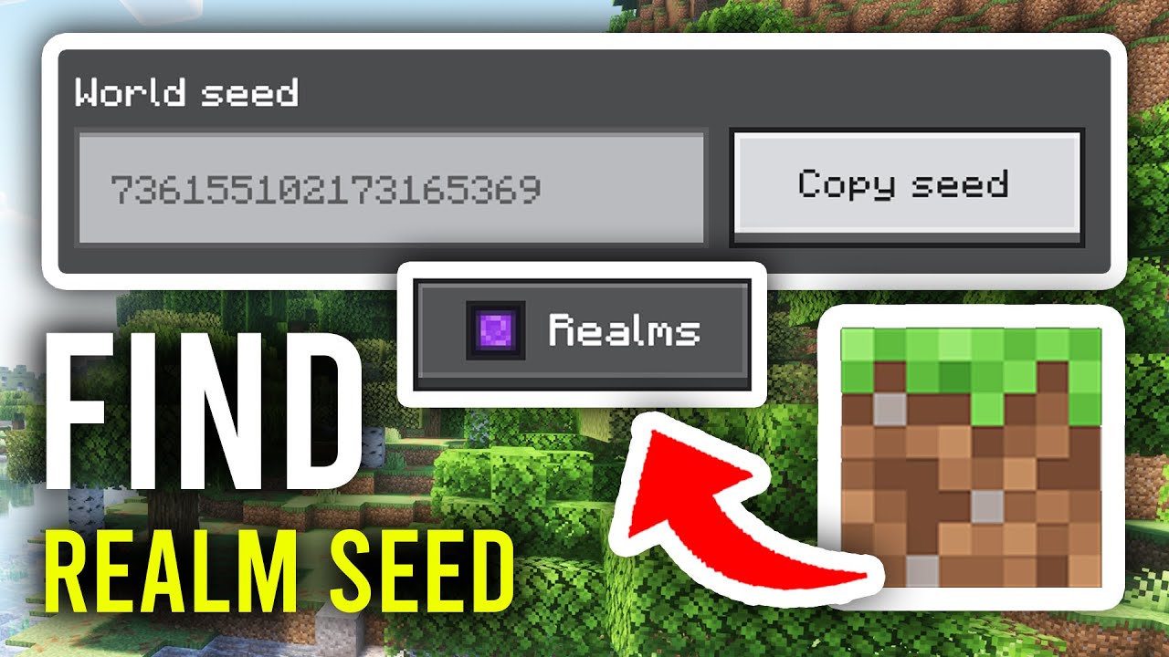 How To Find Seed Of Realm In Minecraft Bedrock - Full Guide - YouTube