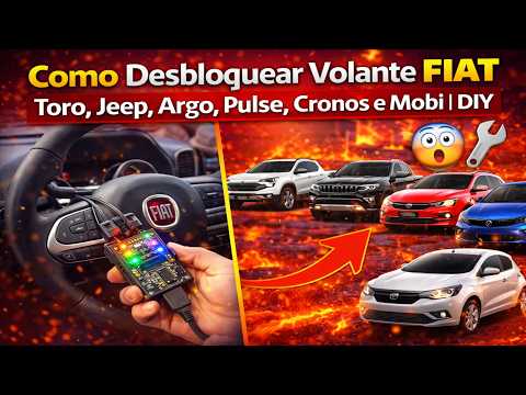 DIY 🚗🔥Dispositivo Que Desbloqueia Volantes FIAT (Toro, Jeep, Argo, Pulse, Cronos, Mobi)