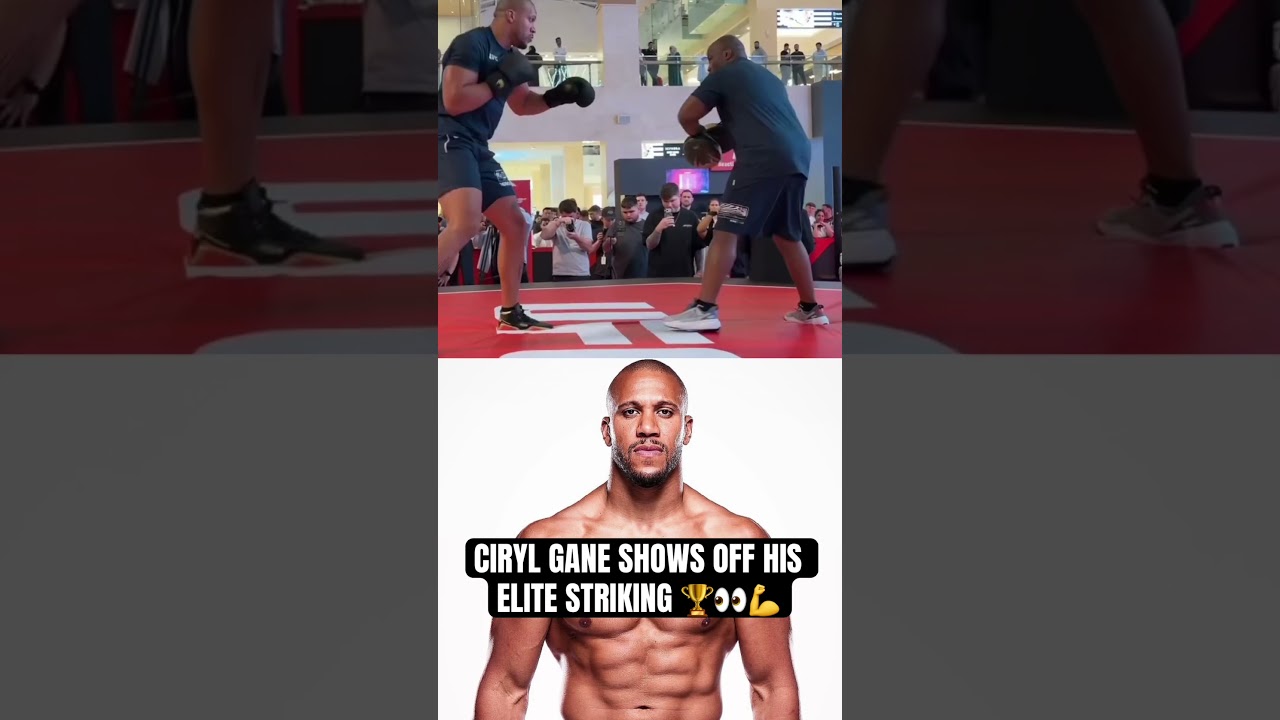 Ciryl Gane shows his ELITE STRIKING at UFC 321 open workouts 🏆💪