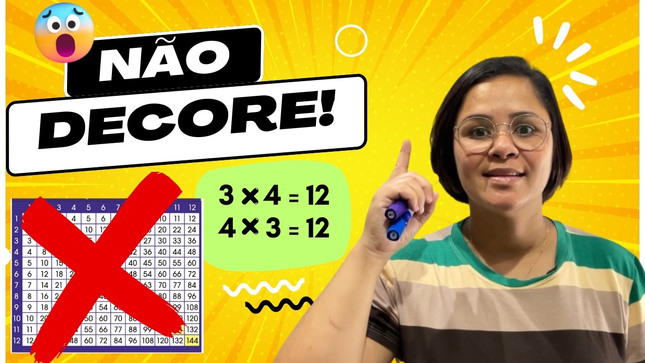 🔑 Tabuada: O segredo para aprender SEM DECORAR! Como aprender tabuada | Matemática