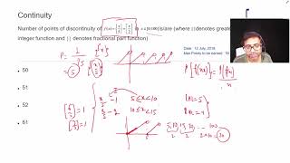 JEE Math Practice Daily Problem - 12th July 2018