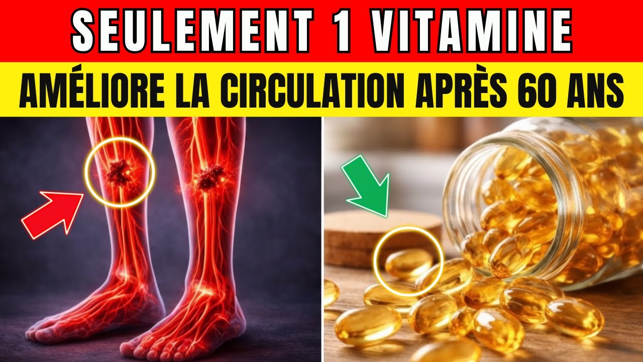 Une seule vitamine restaure la circulation des jambes après 60 ans (pas le magnésium)