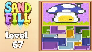 Sand Fill Block Puzzle level 67 gameplay walkthrough solution 