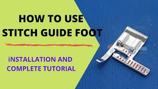 How To Use Stitch Guide Presser Foot - Installation & Tutorial
#PresserFootTutorial #StitchGuide #DIY #Withme
Presser Foot Tutorial: https://bit.ly/2AJp769
This Presser Foot With Ruler is also known as the Stitch Guide Foot and is similar to the Gauge Presser Foot. It was designed to sew precise parallel lines easily. It’s a great foot for projects that require the utmost accuracy.
Use it for garment sewing, echo quilting, piecing, to position top stitches or to nail those parallel stitches. It’s a great help to stitch straight lines and precise seam allowances from 1/8 up to 3/4 wide. The precision scale goes up per 1/16” - it doesnt get any better than that!
Dimensions
This foot has marks from ⅛” to ¾” inch
Precision scale: 1/16”
This foot fits
All snap-on sewing machines except Bernina and PFAFF machines and some Husqvarna Viking models.
You can use this foot on:
a Bernina if you have the Bernina adapter + a low shank snap on adapter
a Pfaff or a Husqvarna Viking or on all screw-on machines if you have the low shank adapter
a high shank machine if you have the high shank adapter
Instructions
The presser foot with ruler guides from the top.
Simply line up one of the markings of the ruler to the edge of your fabric, a line on your fabric, a row of stitching or a crease and then sew away, keeping the marking of the ruler on the line, crease or edge. No marking or basting necessary.
The result is a perfect seam or an even line, which is ideal for quilting or any project that requires consistent sewn seams.
The adjustable guide foot makes sewing straight lines a breeze, on hems, seams or quilts!
Different uses
Top stitching (1)
Echo quilting (2)
Straight stitches
Parallel stitching
Piecing
Big seam allowances
placeholder
Use 1: Topstitching with the ruler foot
With the help of this Madam Sew Ruler foot topstitching is a breeze as you can choose unusual distances and sew in perfect alignment and get a very professional looking result.
Once your hem has been sewn and pressed to perfection you are ready to top stitch.
Simply decide how far from the edge or from a line you want to stitch, the foot has measurements marked every 1/16” for absolute accuracy. Line up your edge and begin to sew. Once you have a single row of top stitching sewn in place you can get fancy and add a second or third as the whim takes you. You can also use this foot with a twin needle and with single pass create a parallel double stitch.
Use 2 : Echo quilting
Echo quilting is one of those skills that every machine quilter should master.
Echo quilting is a line of quilting that is stitched a uniform distance away from a fabric patch, an applique piece or a quilting motif. If you stop with the first line of stitching, it is called outline quilting. If you continue stitching another line at the same distance from the first, you are echo quilting. Continue adding lines of quilting until you are satisfied with the look. Increase the distance between the lines for a slightly different effect, almost as if the echo is becoming quieter, the further away the lines move from the original shape.
It is fast, because it requires no marking, it adds emphasis to applique and quilting designs with ease and is a much quicker alternative to micro-stippling or other fill stitches. This stitching also compacts the batting around your design so that your applique comes forward visually.
With the Madam Sew Ruler foot echo quilting is easy to master.
How to echo quilt?
First you apply an applique to your fabric and create a quilt sandwich, a layer of back fabric, some wadding and the top layer with your applique on it. Then baste them together with either basting pins or long stitches in a grid. Decide how far apart your echo lines will be placed from the edge of the applique. Position the applique under the ruler. Drop the needle, pull the lower thread to the top as for standard machine quilting, and now sew along the edge of your applique shape keeping to the same ruler mark.
You have now outlined your applique. If you wish to continue with the echoing create a second line of stitching the same distance away from the first, you can measure from either the original applique or from the new line of stitching.
Continue to echo the original shape of the applique until you have your desired effect. If you want to try the fading echo increase the distance from the line of stitching as you work.
Ruler Presser Foot
Understanding the uses and functionalities of the Stitch Guide Foot
What topstitching and echo stitching using this foot looks like on fabric
Topstitching on fabric using the foot
Wider top stitching by using the guide on the presser foot
Using the ruler foot for echo quilting around applique
How to attach the foot
Echo quilting
Top stitch
Multiple parallel top stitch How To Use Stitch Guide Presser Foot - Installation & Tutorial