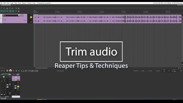 How to trim items in Reaper. Basic Reaper DAW tutorial.
