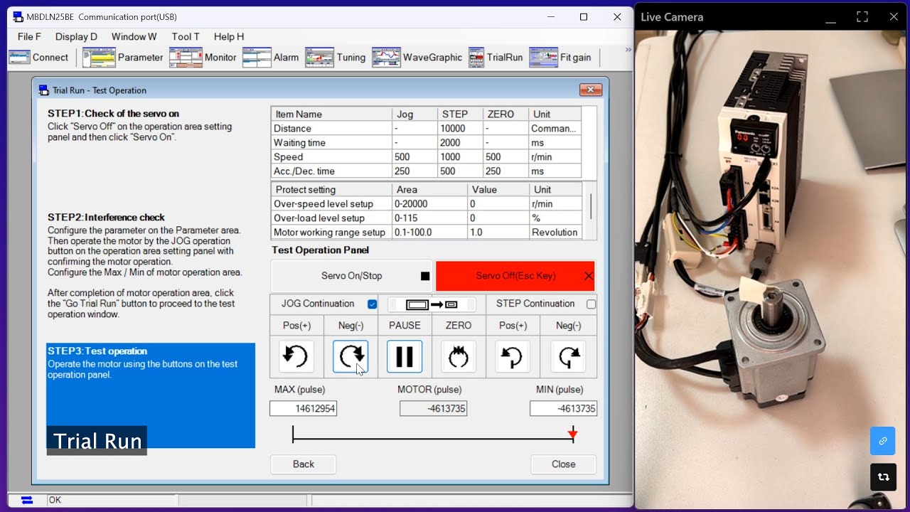 (Ep1) Trial Run - Panasonic 400w AC Servo Motor and Fix ERROR 38.1 | AI ...