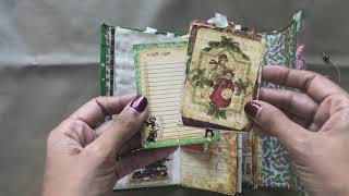 SOLD 🙏🏼: Golden Christmas Junk Journal..DTP for Calico Collage and The Papered Soul