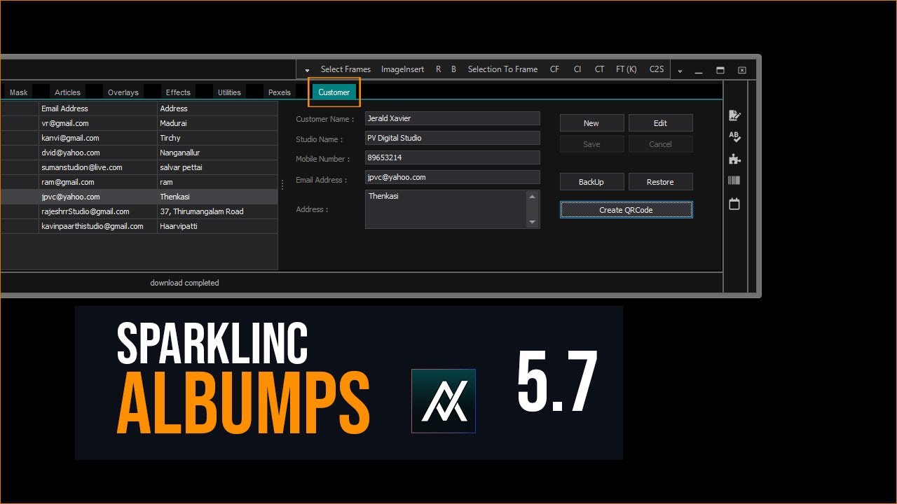 New Features Added | Customer Records | Album Designing Software New ...