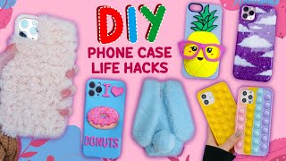 Diy Phone Case Life Hacks - Easy Phone Case Ideas - Wool, Pop It, Donut Phone Case And More...