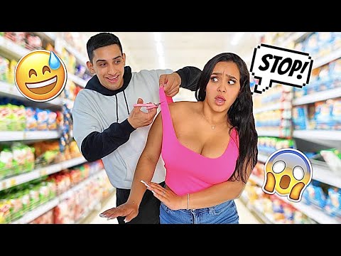 CUTTING My Girlfriends STRAPS To See Her Reaction! *BAD IDEA*