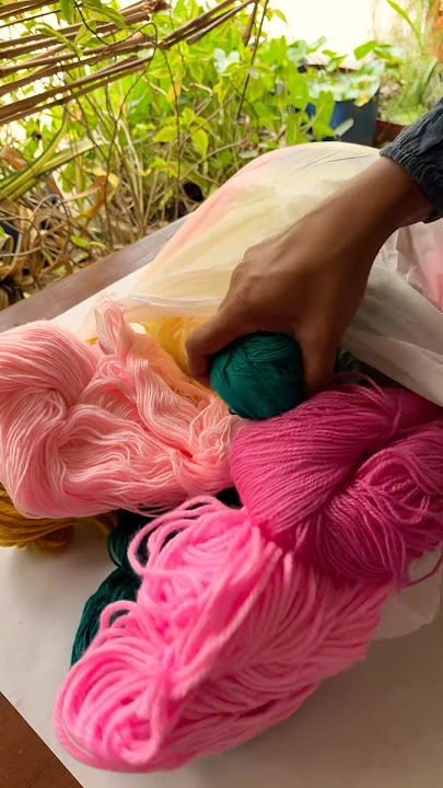 വല്ലാത്ത ഒരു UNBOXING | @MinniMinniCrochet #crochet #yarn  #shorts