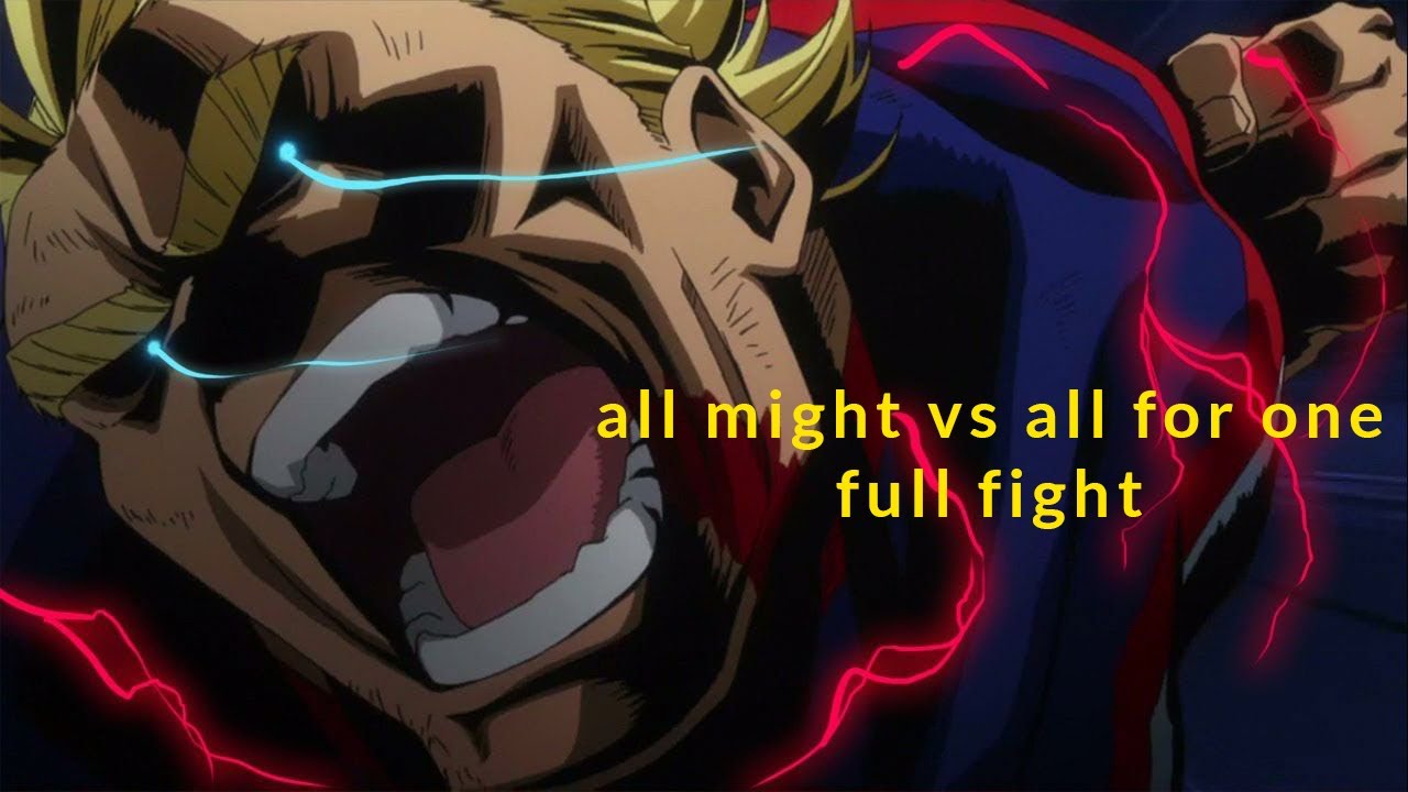 All Might vs All For One [FULL FIGHT] - YouTube